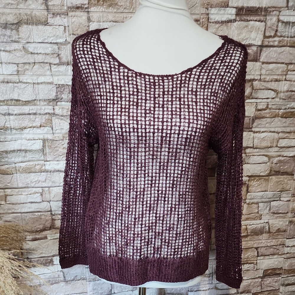 LASCANA Women's Purple Knit Sweater